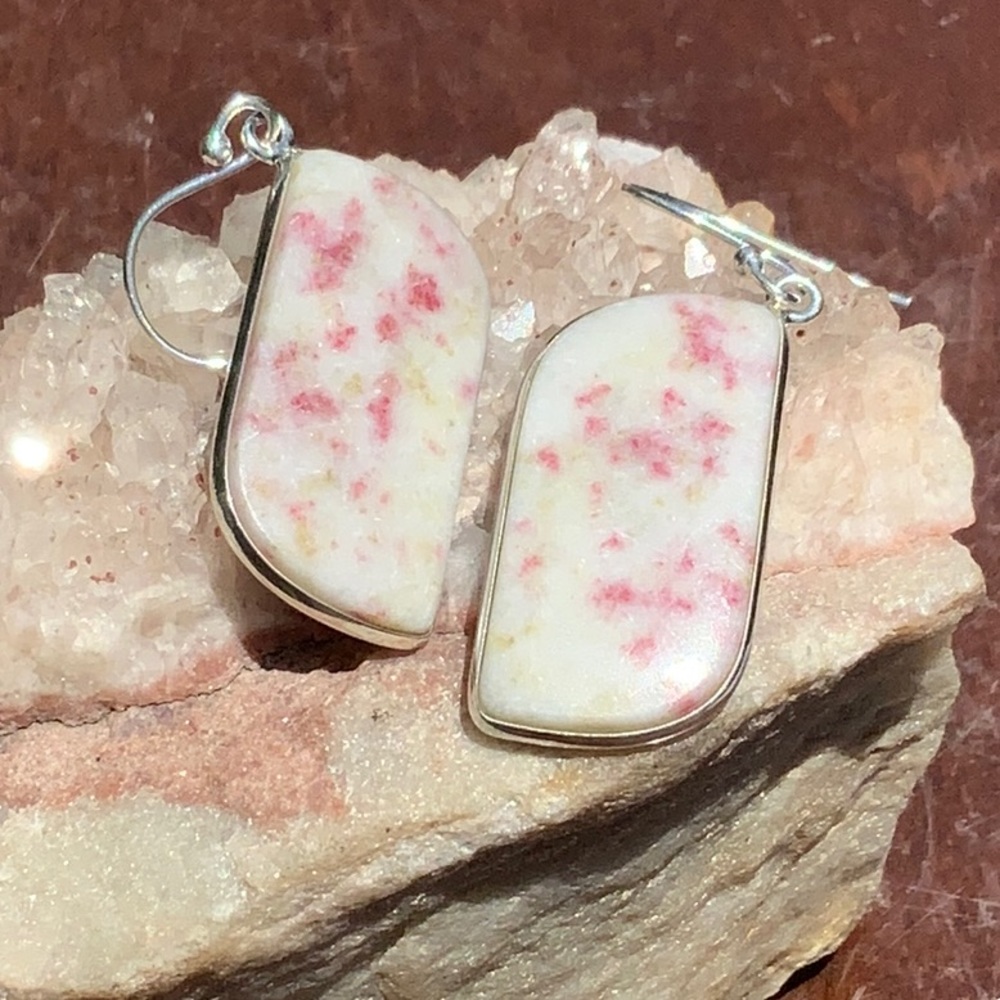 CINNABAR 925 STERLING SILVER EARRINGS